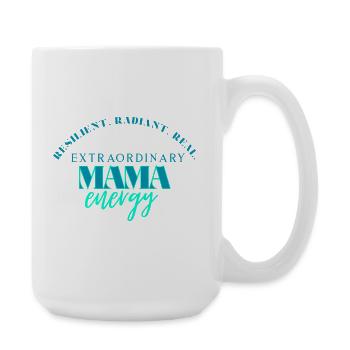 Miami Energy Neon-Typografie - Große Tasse 440 ml - Weiß - Rechts