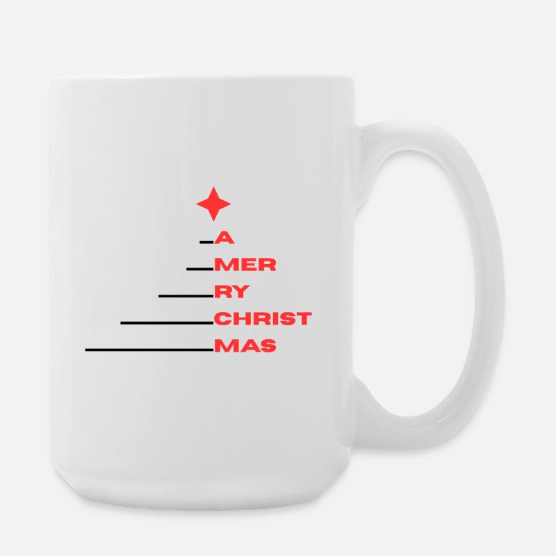 A Merry Christmas - Large Mug 440 ml - white