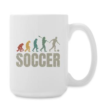 Football Evolution | Soccer Evolution - Large Mug 440 ml - white - Right