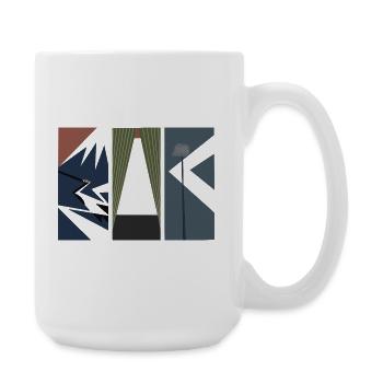 Piece Of Japan - Art japonais moderne - Grande tasse 440 ml - blanc - Droite