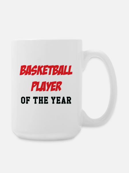 Basketball Player of the Year - Large Mug 440 ml - white