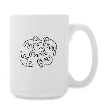 kissat_transparent - Grande tasse 440 ml - blanc - Droite