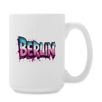 Berlin Graffiti Font Street Art Urban Style - Large Mug 440 ml - white - Right
