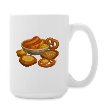 Sausage plate - Large Mug 440 ml - white - Right