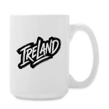 Irlande - Police de graffiti irlandaise - Grande tasse 440 ml - blanc - Droite