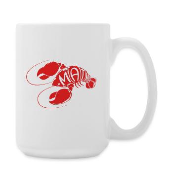 Hummer Meeresfrüchte Maine Lobster Languste - Große Tasse 440 ml - Weiß - Rechts