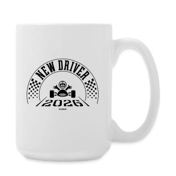 New Driver 2026 (Driving Licence / Black) - Large Mug 440 ml - white - Right