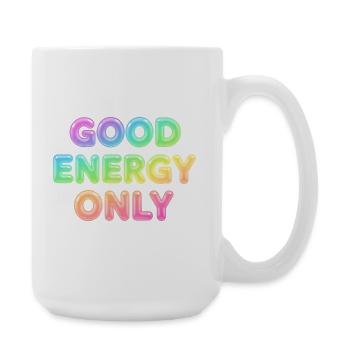 Énergie Positive Only – Typographie à Déclaration Positive - Grande tasse 440 ml - blanc - Droite