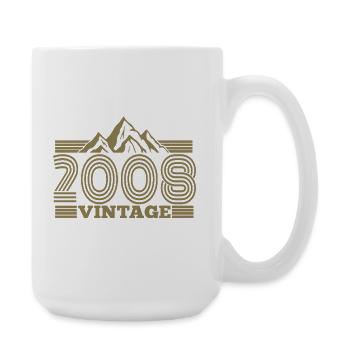 18e anniversaire Vintage Mountains Hiking Hiking - Grande tasse 440 ml - blanc - Droite
