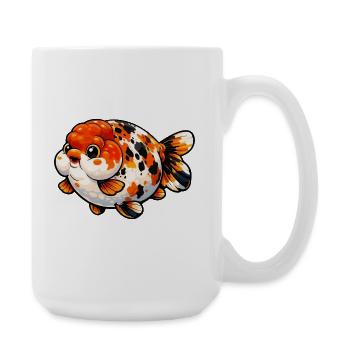 High Quality Calico Ranchu Goldfish - Große Tasse 440 ml - Weiß - Rechts