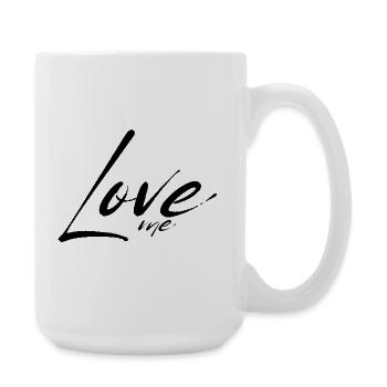 Love me - Große Tasse 440 ml - Weiß - Rechts