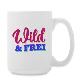 Wild & Frei - Große Tasse 440 ml - Weiß - Rechts