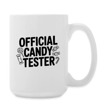 Testeur de bonbons officiel - Grande tasse 440 ml - blanc - Droite