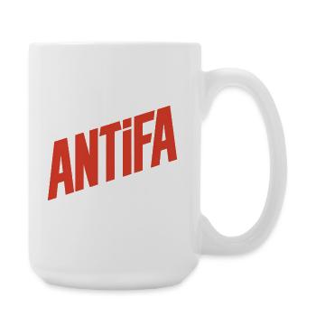 Antifa - Antifascist Merch - Large Mug 440 ml - white - Right