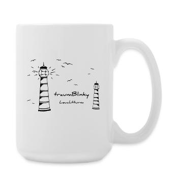 traumBlinky Leuchtturm - by heavenlygoods - Large Mug 440 ml - white - Right