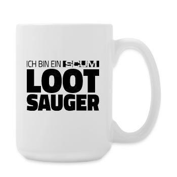 LOOTSAUGER 1.0 - Large Mug 440 ml - white - Right