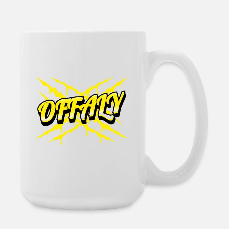 Comté d’Offaly, Irlande - Grande tasse 440 ml - blanc
