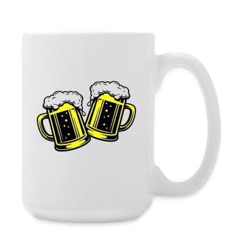 Beer Glass Beer Toast - Large Mug 440 ml - white - Right