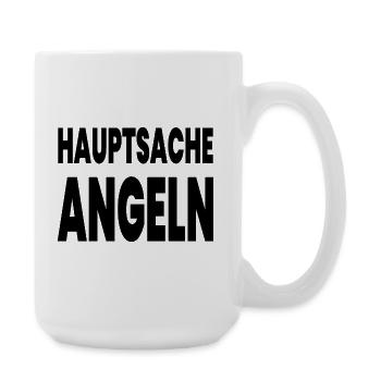Angeln - Große Tasse 440 ml - Weiß - Rechts