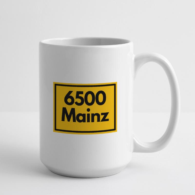 OLD POSTCODE POSTCODE RETRO 6500 MAINZ MEEENZ Large Mug 440 ml