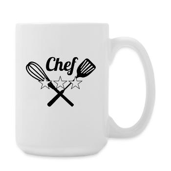 Chef - Kitchen - Cook - Large Mug 440 ml - white - Right