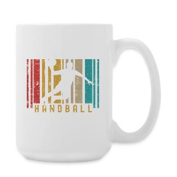 Passionnés de handball Sports de handball Joueurs de handball - Grande tasse 440 ml - blanc - Droite