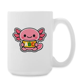 ABC axolotl mit Flügeln - Große Tasse 440 ml - Weiß - Rechts