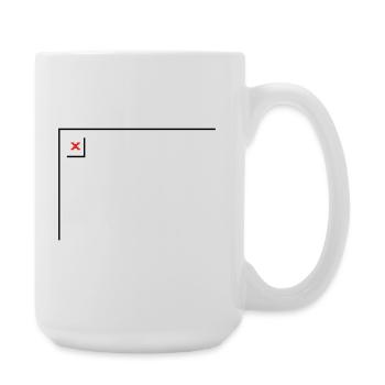 Missing Image – File Not Found Landscape - Large Mug 440 ml - white - Right