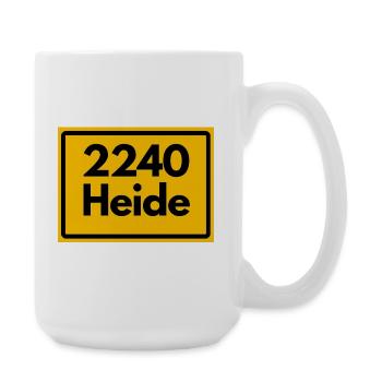 OLD POSTCODE POSTCODE RETRO 2240 HEIDE MARSHENLAND - Large Mug 440 ml - white - Right