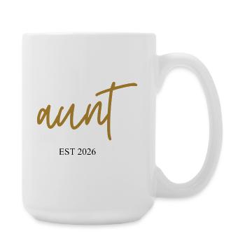 Tante Est 2026 - Grande tasse 440 ml - blanc - Droite