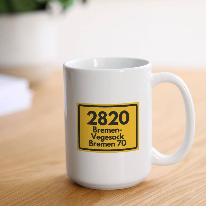 OLD POSTCODE ZIP CODE RETRO 2820 BREMEN VEGESACK! Large Mug 440 ml