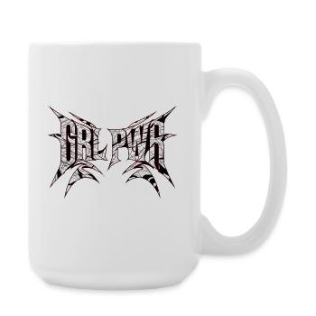 GRLPWR für Frauen in der Tuning Szene - Große Tasse 440 ml - Weiß - Rechts