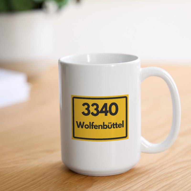 OLD POSTCODE POSTCODE RETRO 3340 WOLFENBÜTTEL Large Mug 440 ml