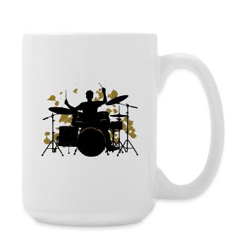 Drummer Drum Gift for Drummer - Large Mug 440 ml - white - Right