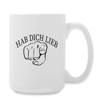 habdichlieb - Große Tasse 440 ml - Weiß - Rechts