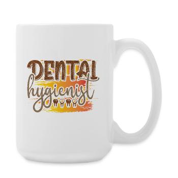 Leopard Hygienist Sunset Script - Große Tasse 440 ml - Weiß - Rechts