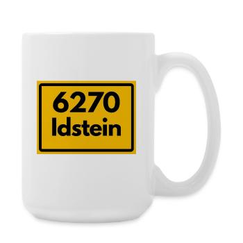 ALTE POSTLEITZAHL PLZ RETRO 6270 IDSTEIN HEIMAT - Große Tasse 440 ml - Weiß - Rechts