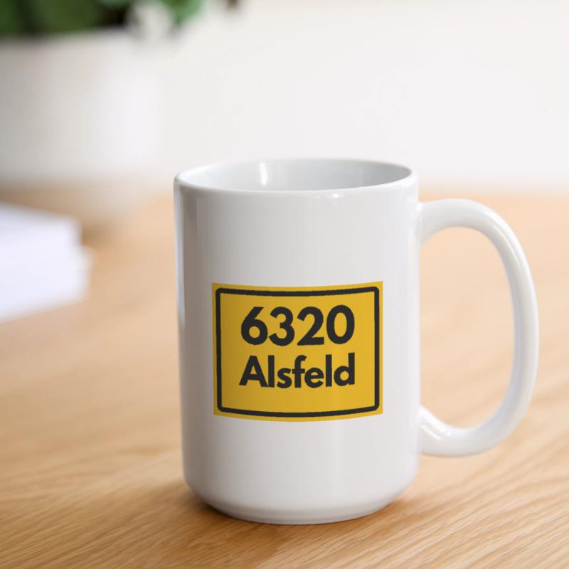 OLD POSTCODE POSTCODE RETRO 6320 ALSFELD – RATHAUS Large Mug 440 ml