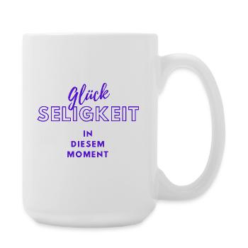 Glückseligkeit - Wortschätze,vergessene Wörter - Große Tasse 440 ml - Weiß - Rechts