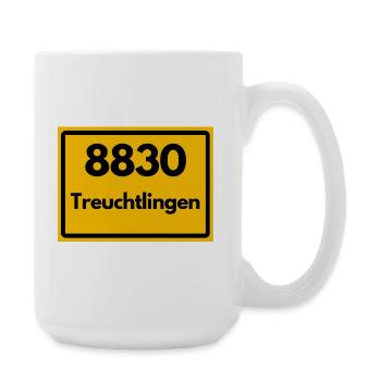 ALTE POSTLEITZAHL PLZ RETRO 8830 TREUCHTLINGEN - Große Tasse 440 ml - Weiß - Rechts