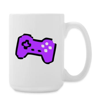 Weird Retro Controller Gamer - Large Mug 440 ml - white - Right