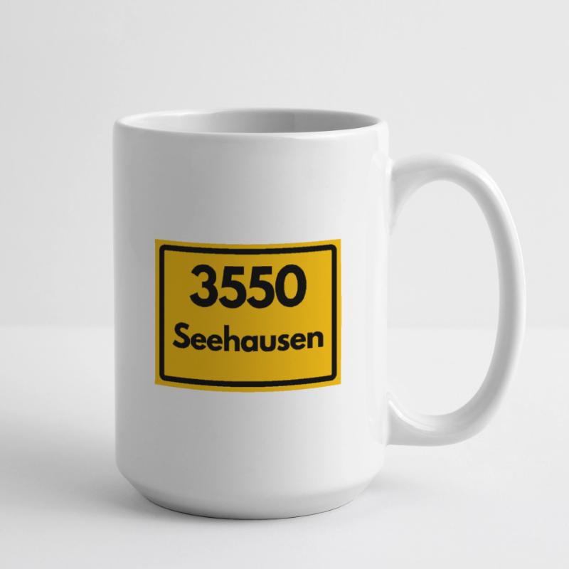 OLD POSTCODE POSTCODE 3550 SEEHAUSEN HEIMATSTOLZ Large Mug 440 ml