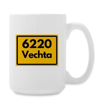 Alte Postleitzahl 6220 Vechta | DDR - Große Tasse 440 ml - Weiß - Rechts