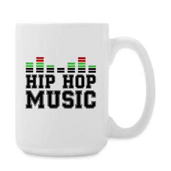 Musique Hip Hop - Grande tasse 440 ml - blanc - Droite