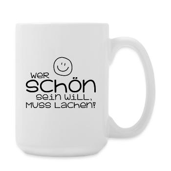 Schön - Große Tasse 440 ml - Weiß - Rechts
