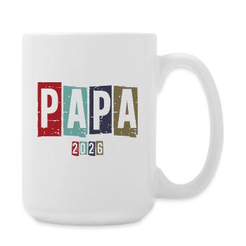 Dad 2026 Vintage - Large Mug 440 ml - white - Right