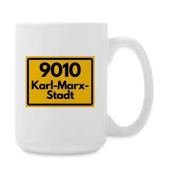 9010 09111 KARL-MARX-STADT SACHSEN  ALTE PLZ - Große Tasse 440 ml - Weiß - Rechts