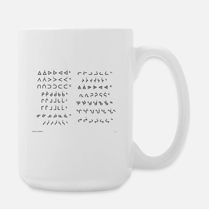 Inuktitut-Silben - Große Tasse 440 ml - Weiß