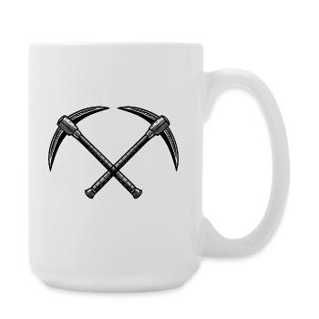 Kreuzspitzhacken - Große Tasse 440 ml - Weiß - Rechts