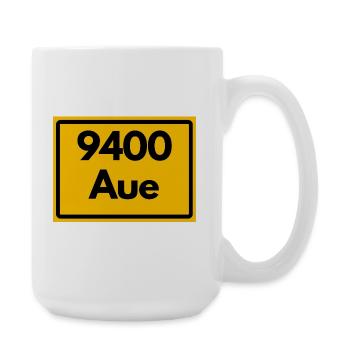 ALTE POSTLEITZAHL PLZ SACHSEN 08280 AUE ERZGEBIRGE - Große Tasse 440 ml - Weiß - Rechts